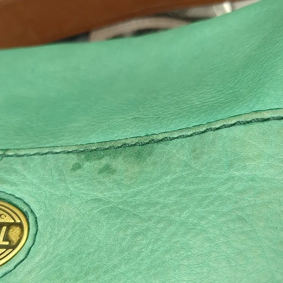 Fossil green leather purse - Picture 7 of 14